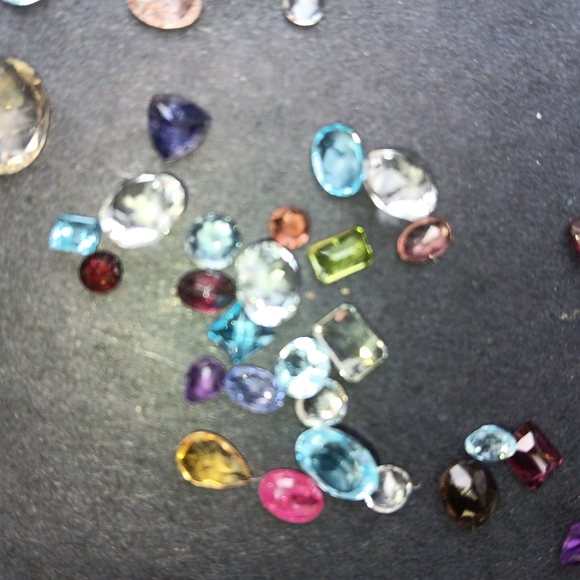 Square Blue Topaz 1.1 tcw Loose Gemstone Clear Exotic - Picture 2 of 2